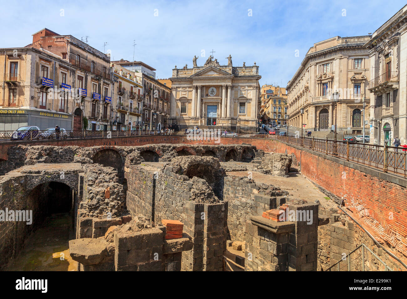 Catania, romans amphitheater Stock Photo