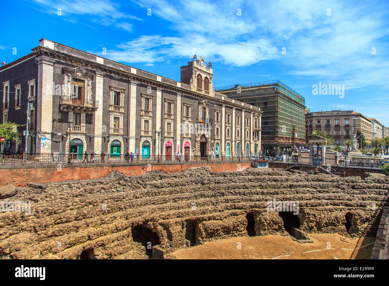 Catania, romans amphitheater Stock Photo