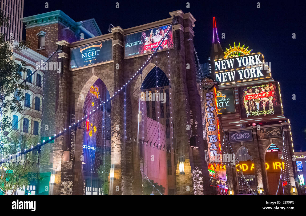 New York-New York Hotel & Casino in Las Vegas Stock Photo - Alamy