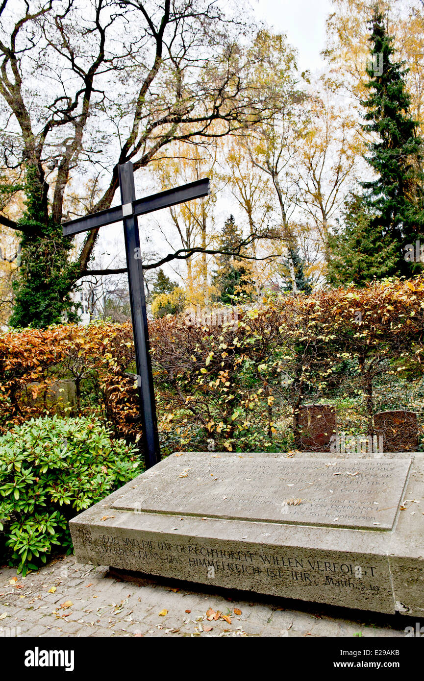 Gedenkstätte für Opfer des Nationalsozialismus in Berlin, Dorotheenstaedtischer Friedhof, Memorial for victims of theNazis Stock Photo