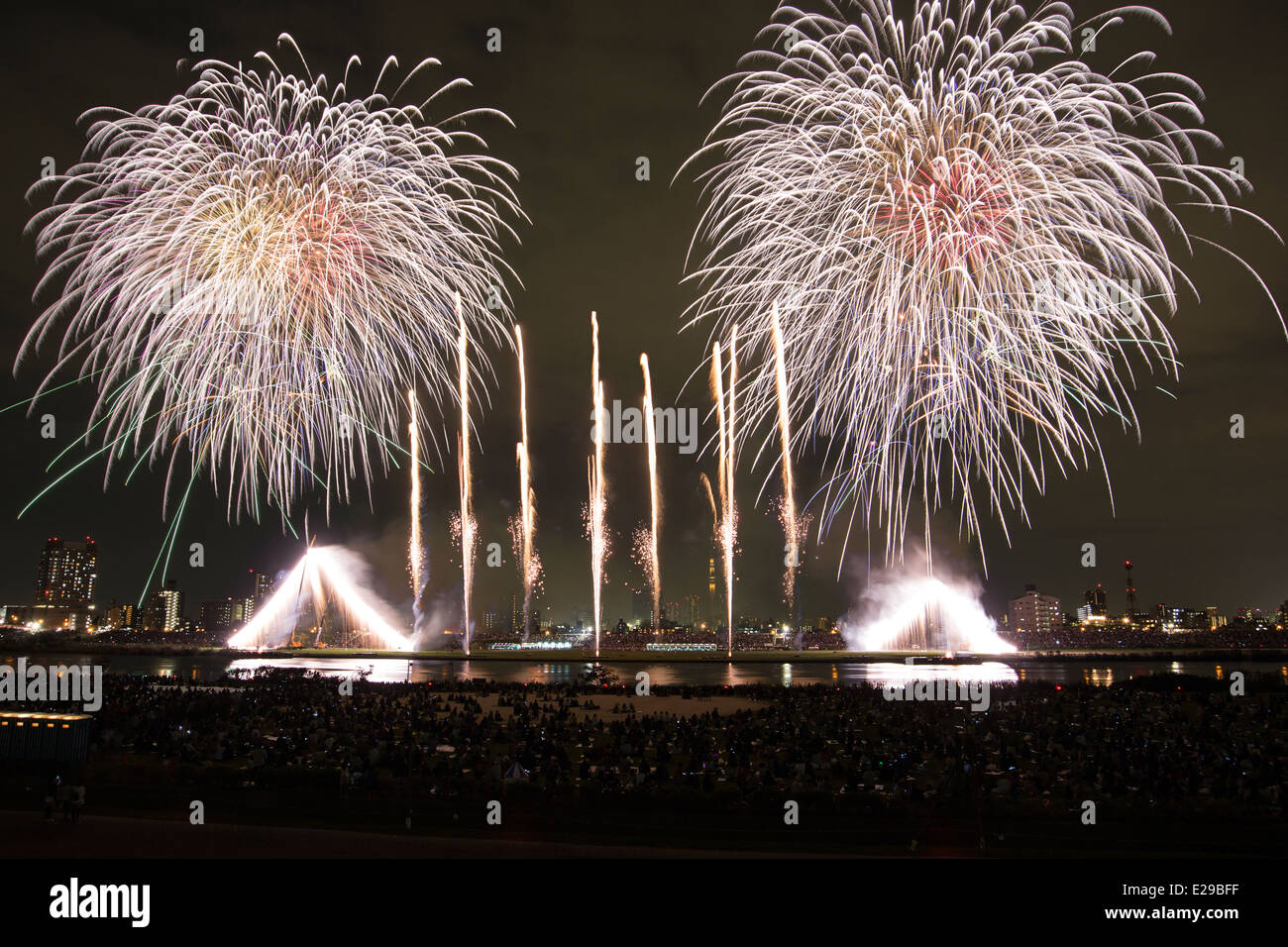 Adachi Fireworks Festival, Adachi, Tokyo, Japan Stock Photo Alamy
