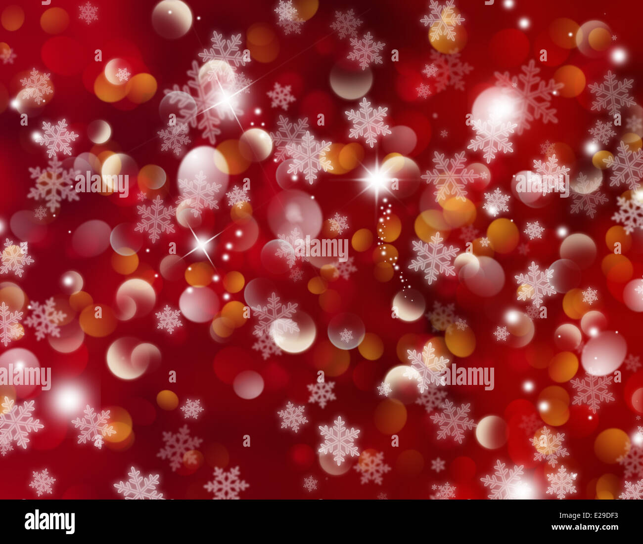 Christmas background with snowflakes and stars Stock Photo - Alamy