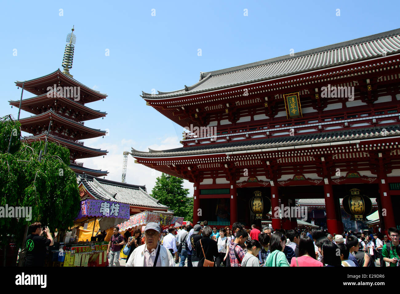 Senso-ji Temple, Taito, Tokyo, Japan Stock Photo