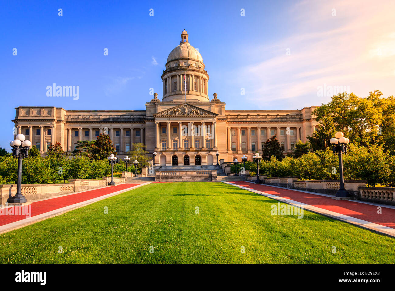 Capitol building in Frankfort, Kentucky Stock Photo