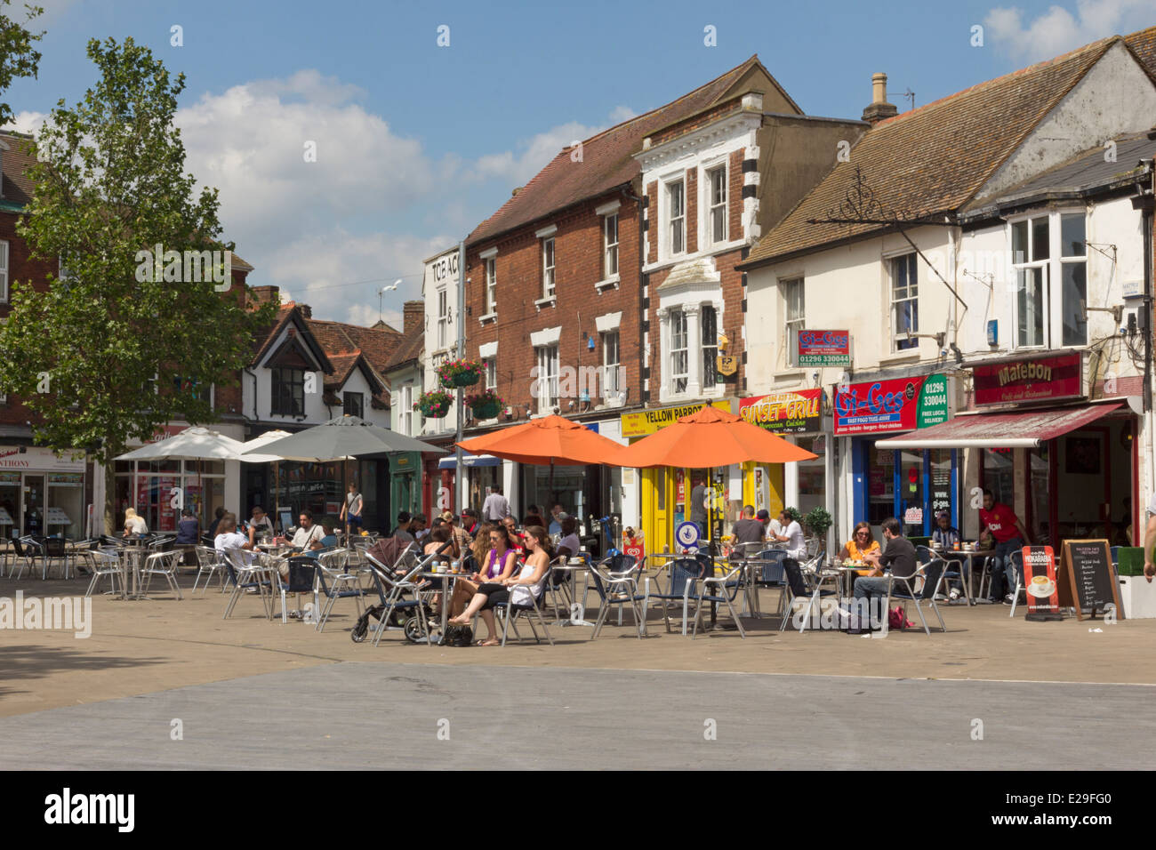 Kingsbury Square - Aylesbury - Buckinghamshire Stock Photo