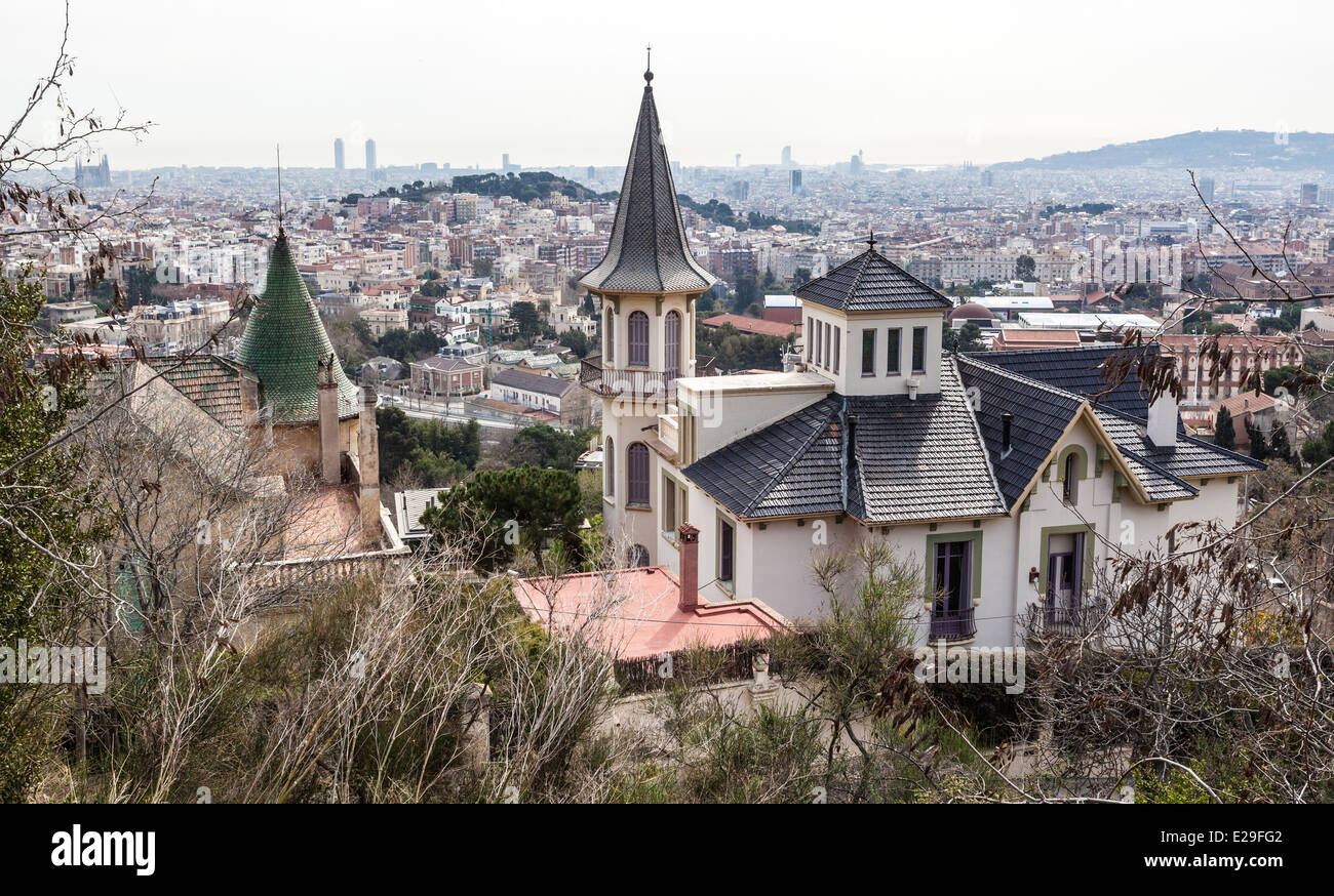 Barcelona rooftops, Barcelona, Spain Stock Photo Alamy