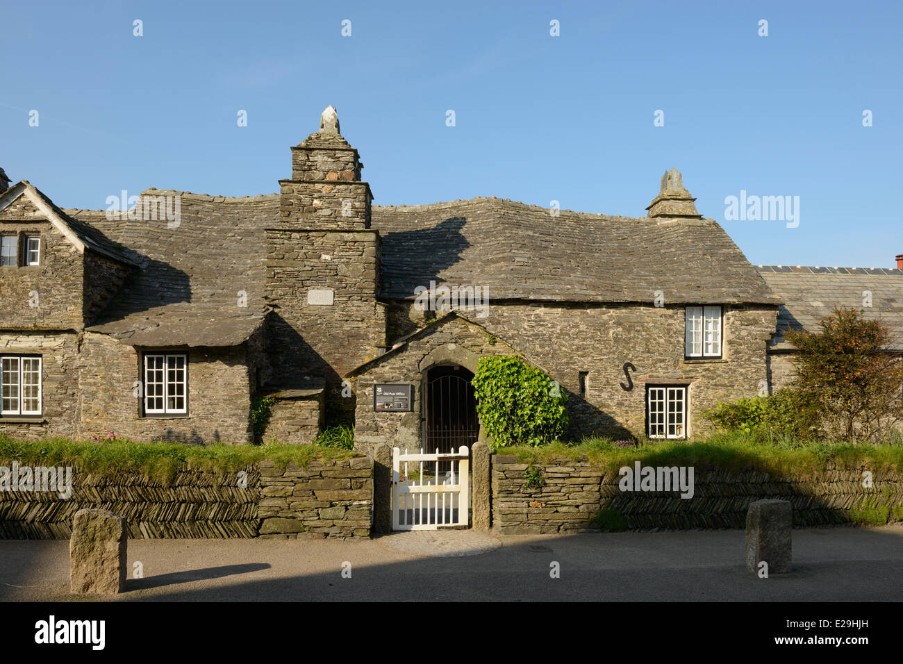 The Old Post Office at Tintagel, Cornwall. Stock Photo