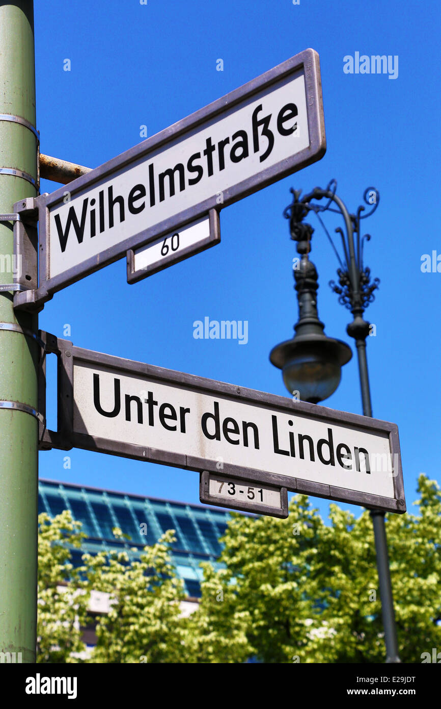 Berlin street signs hires stock photography and images Alamy