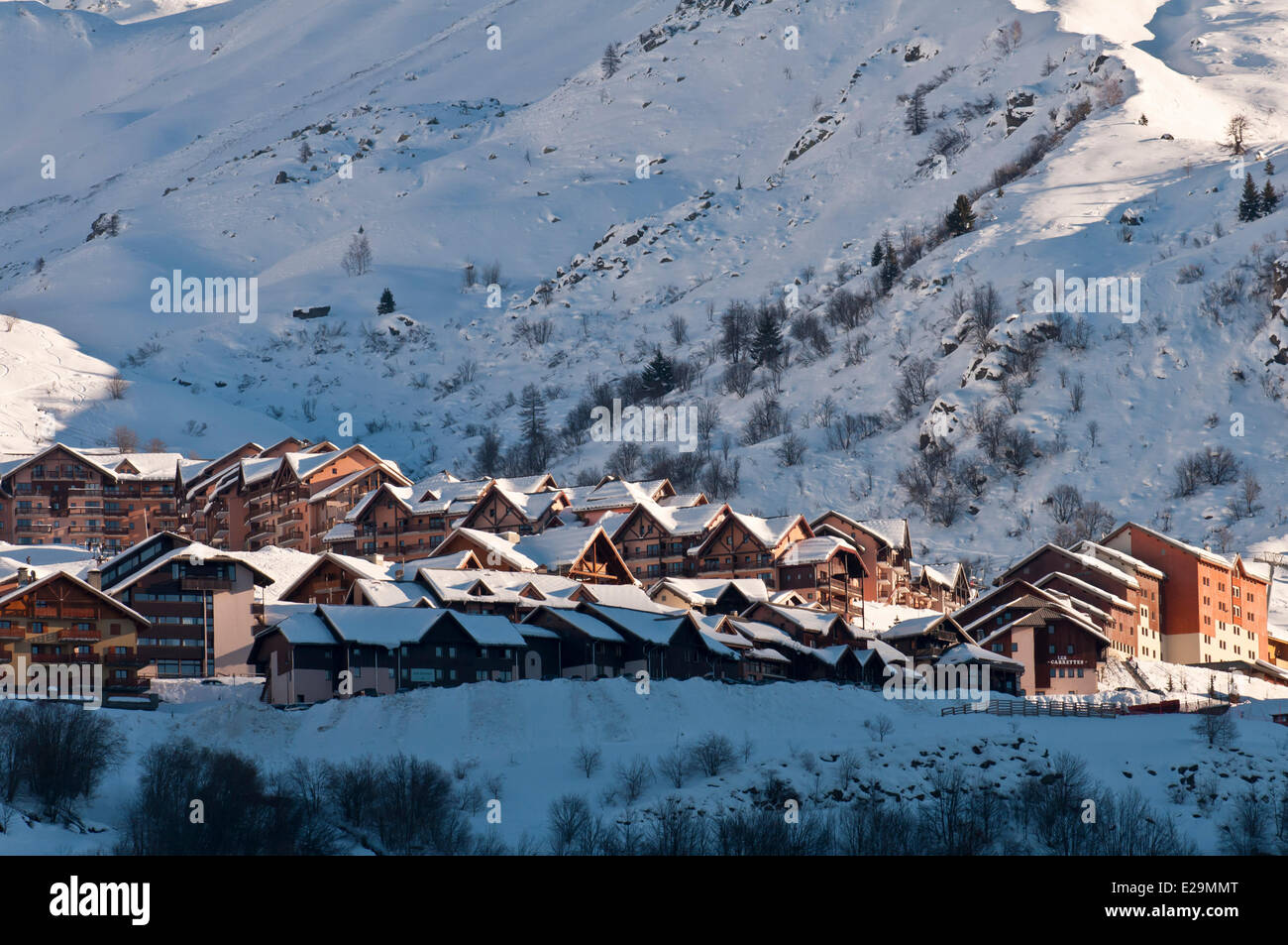 France, Savoie , Maurienne valley, Valmeinier, ski resort (1800 m Stock  Photo - Alamy
