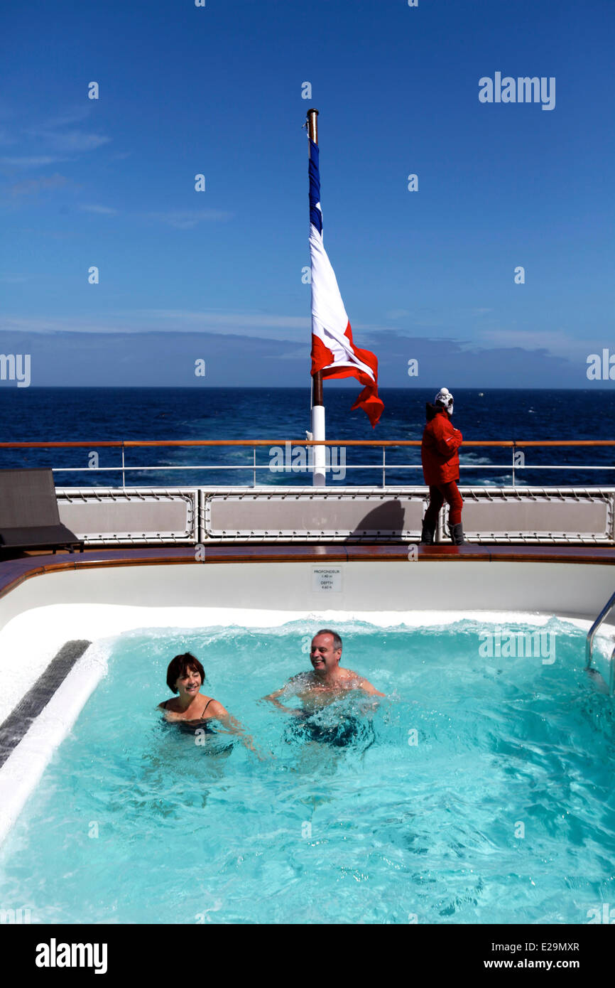 Antarctica, cruise on Boreal ship under Captain Etienne Garcia autority Stock Photo