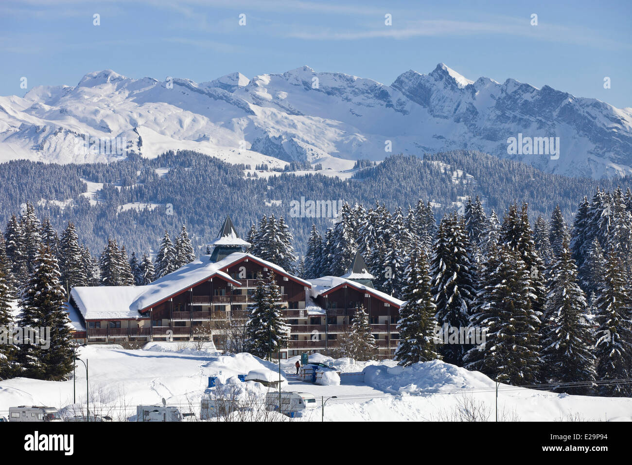 France, Haute Savoie, Praz de Lys Stock Photo