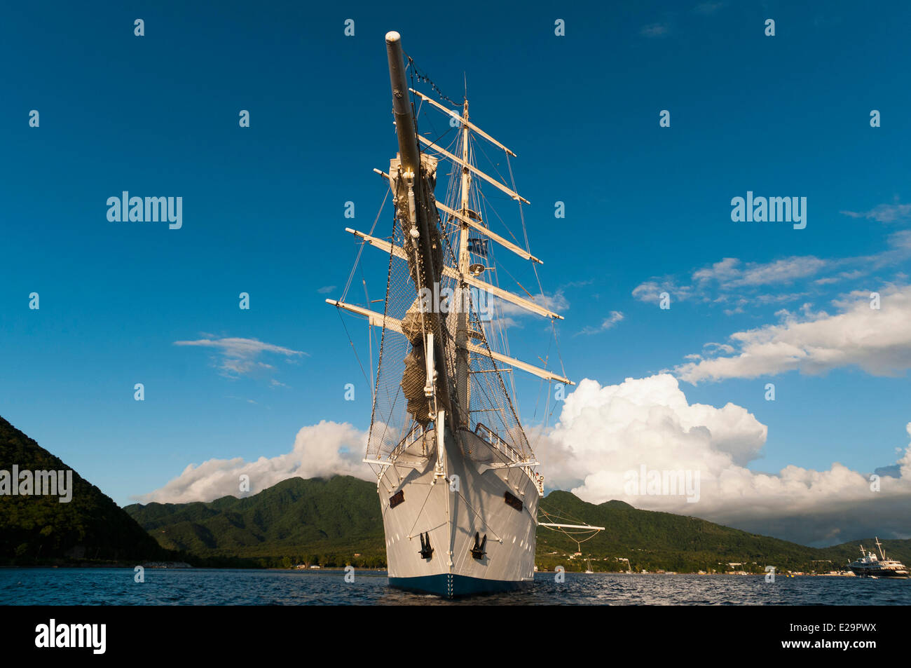 Dominica, Star Clipper sailing cruise ship Stock Photo Alamy