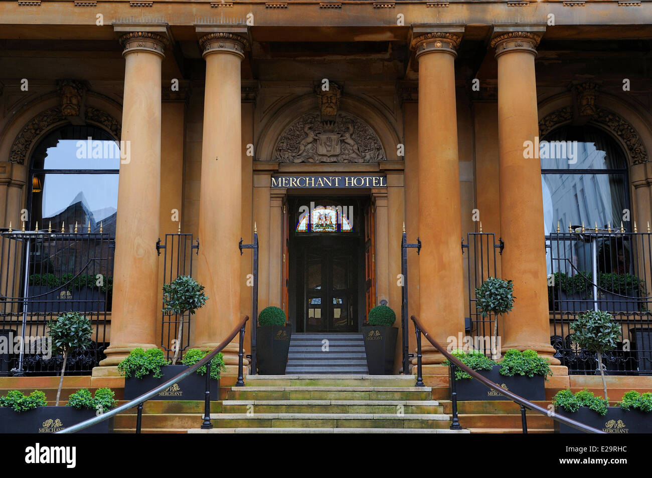 United Kingdom, Northern Ireland, Belfast, The Merchant Hotel and restaurant located in a former bank Stock Photo