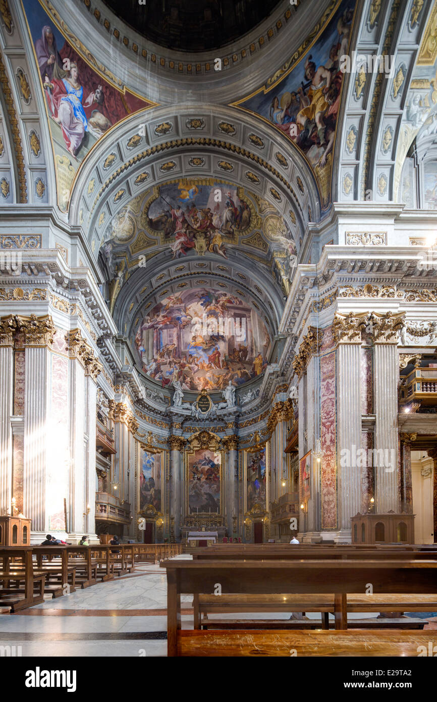 apse, Church of Saint Ignatius of Loyola at Campus Martius, Rome, Italy Stock Photo