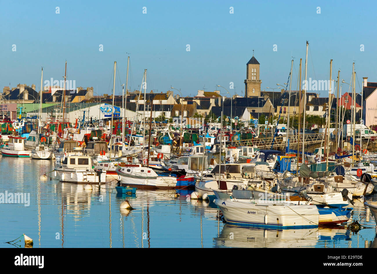 France, Finistere, Le Guilvinec Harbour Stock Photo: 70287546 - Alamy