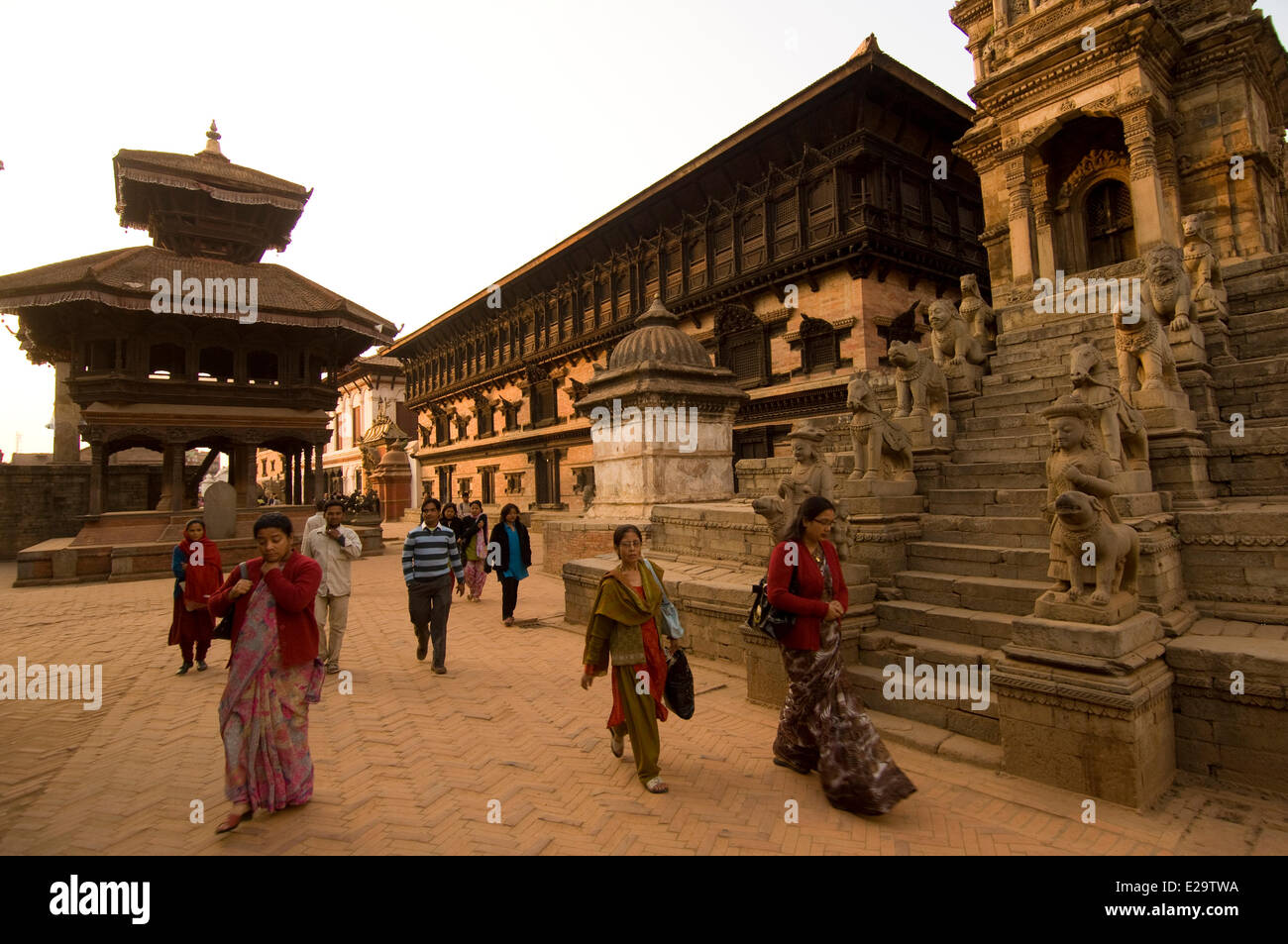 Nepal Kathmandu Valley Listed World Heritage By Unesco Bhaktapur Or Bhadgaon Ancient Royal