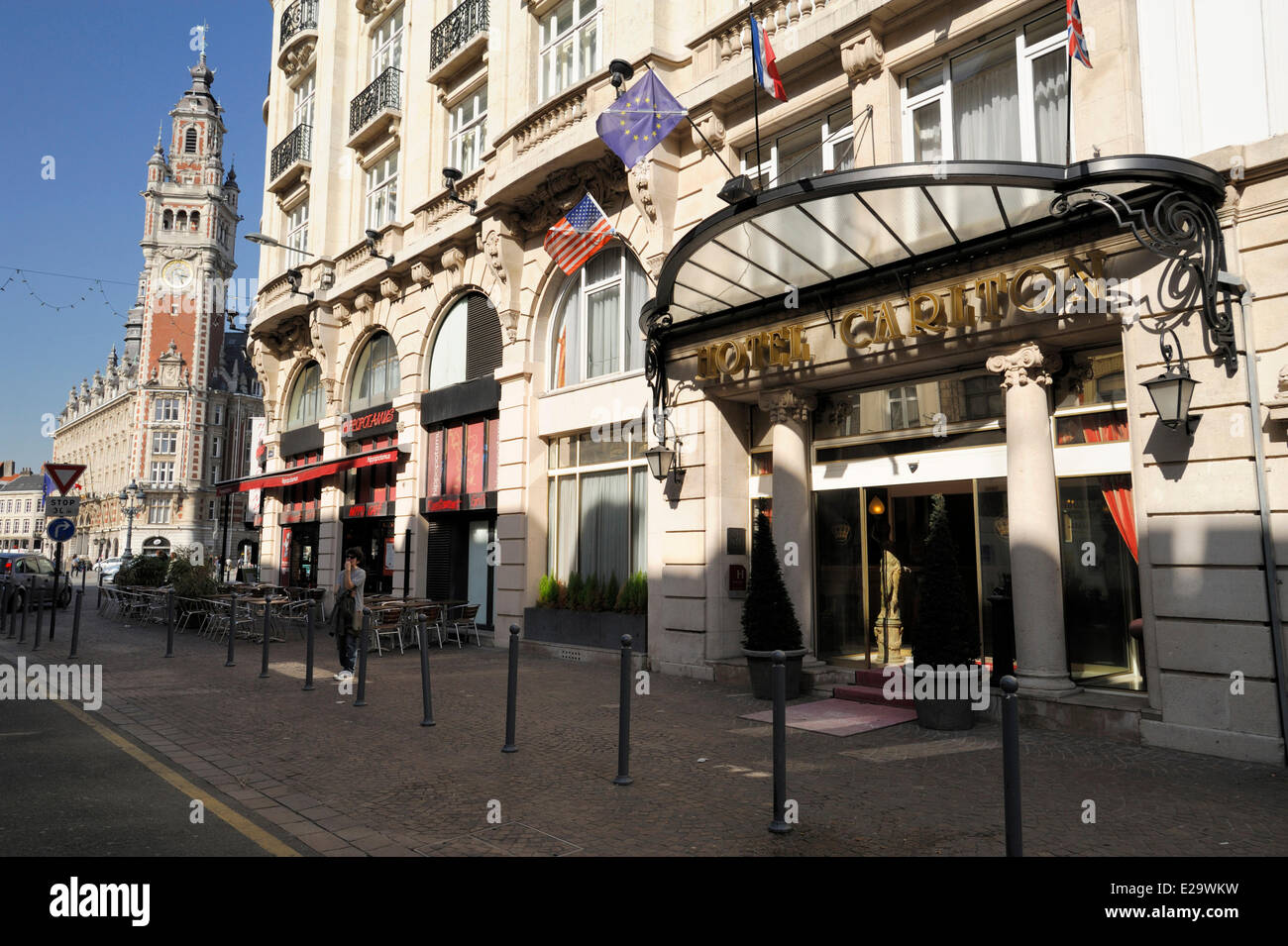 France, Nord, Lille, Hotel Carlton Stock Photo