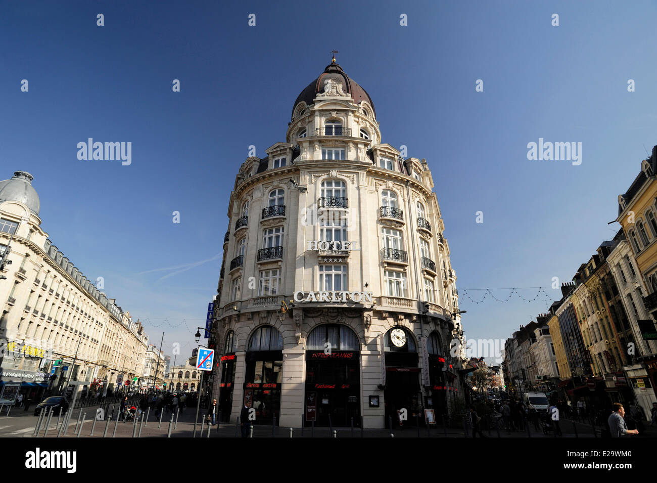 France, Nord, Lille, Hotel Carlton Stock Photo