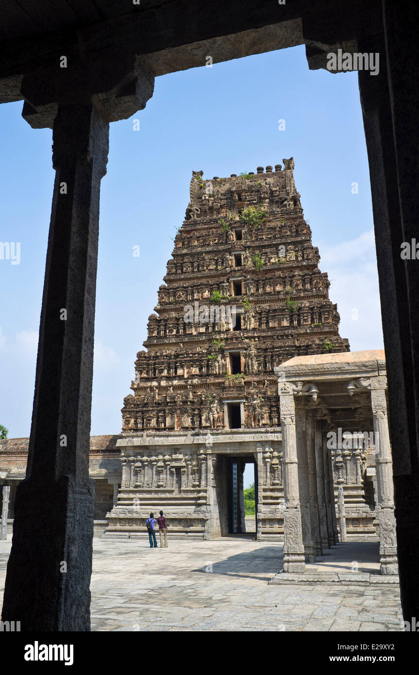 India, Tamil Nadu State, Gingee, the 500 years old Venkataram temple Stock Photo