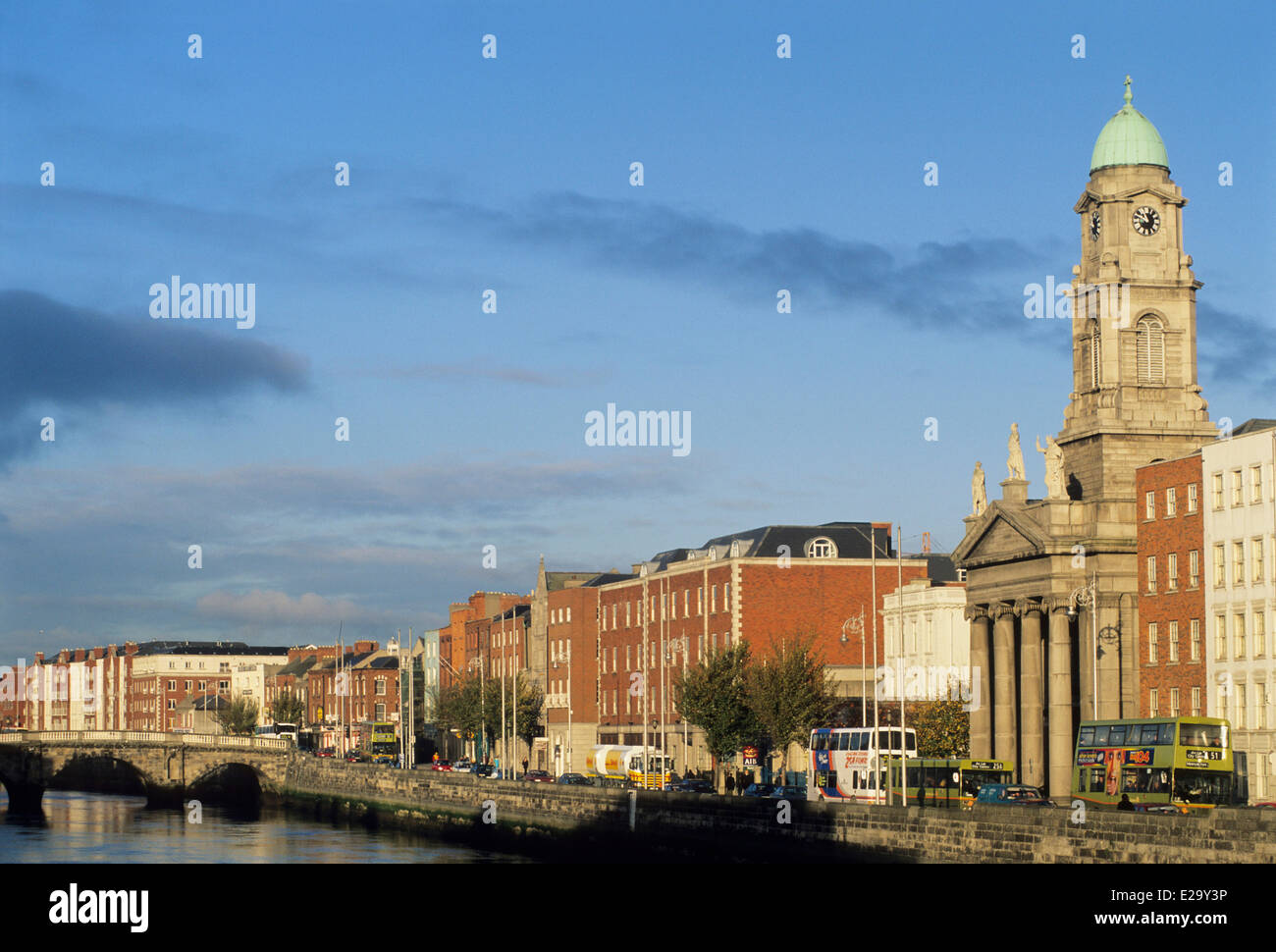 Ireland, Dublin and the Liffey river Stock Photo