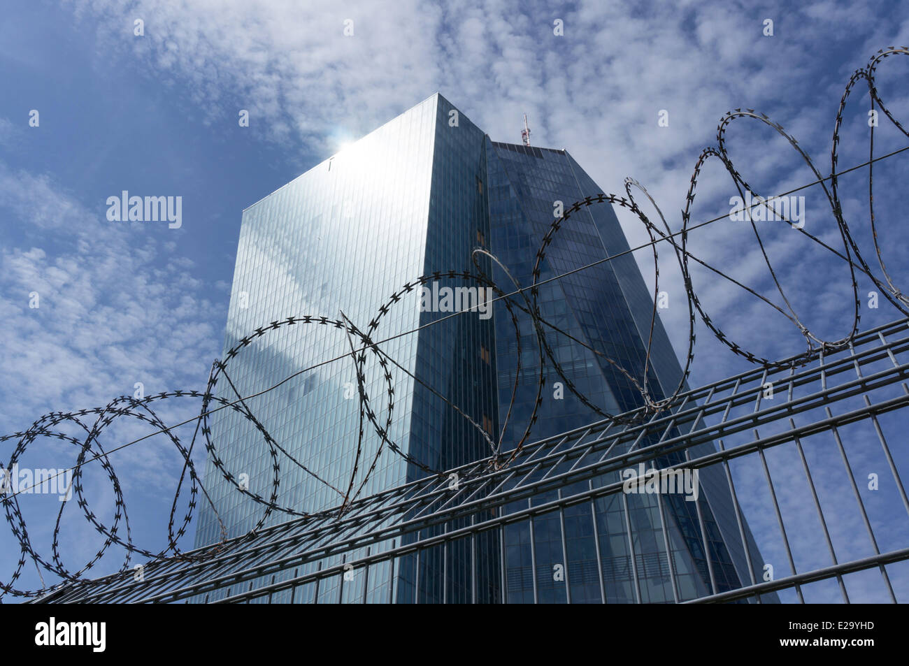 Germany: European Central Bank's new headquarters (ECB-Campus) in Frankfurt am Main, Hesse, Germany Stock Photo