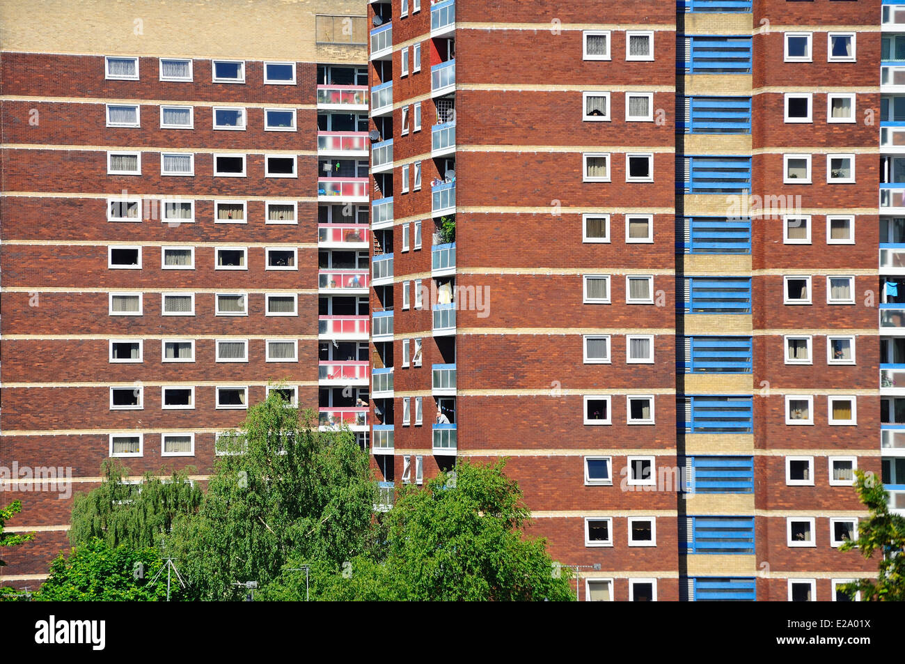 Residential tower blocks, Tamworth, Staffordshire, England, UK, Western