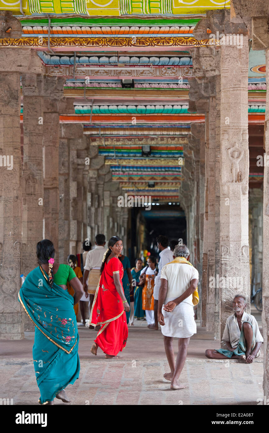 India, Tamil Nadu state, Kumbakonam, at Adi Kumbeswarar temple dedicated to Shiva Stock Photo
