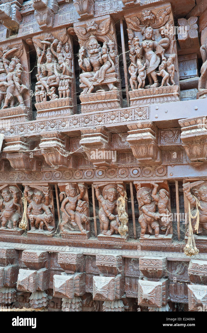 India, Tamil Nadu state, Kumbakonam, at Adi Kumbeswarar temple dedicated to Shiva Stock Photo