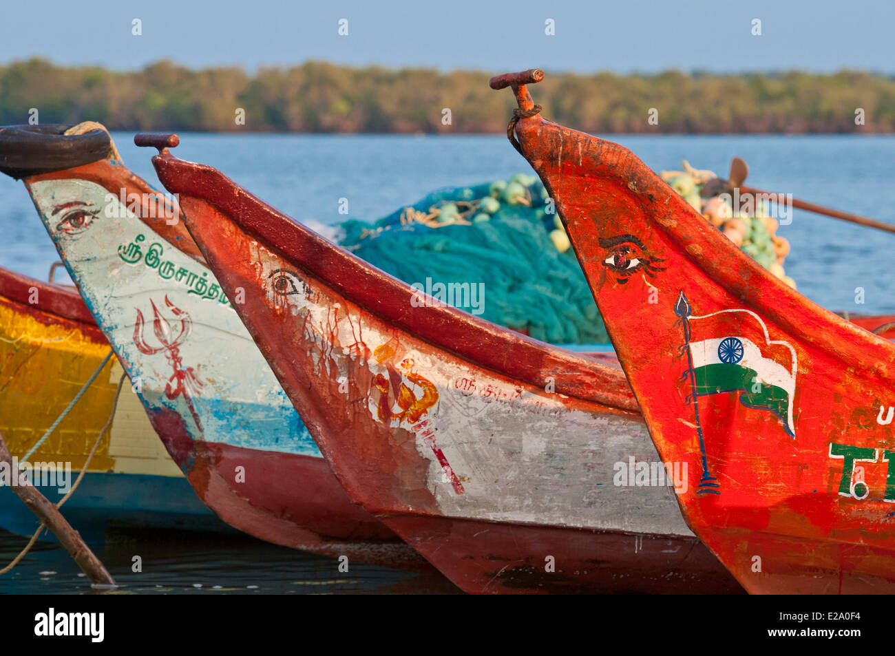 Fishing Boats and Gear on a Tamil Nadu Shore Stock Photo - Image of floats,  harbour: 116191160