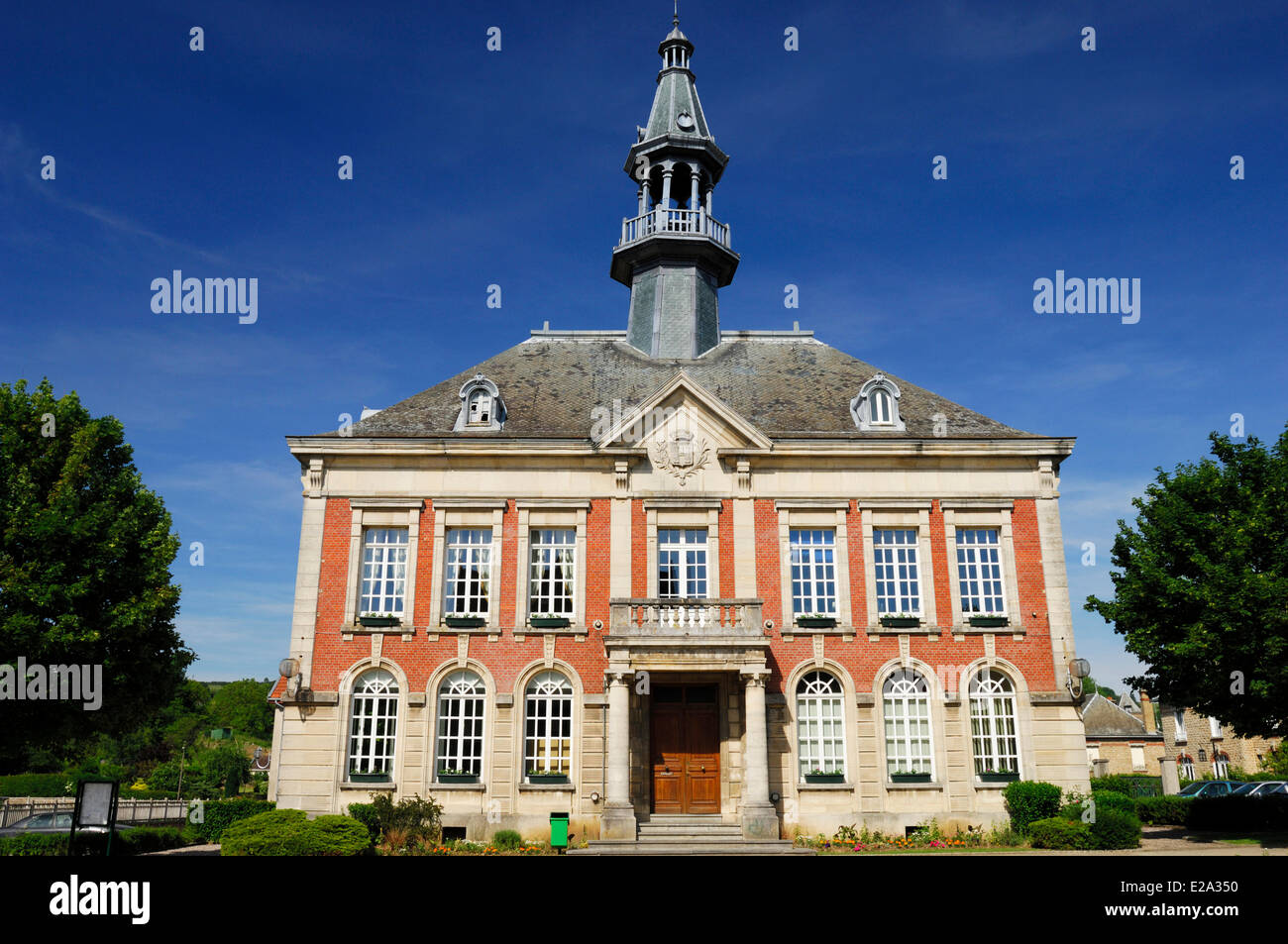 France, Ardennes, Mouzon, Ciy Hall Stock Photo - Alamy