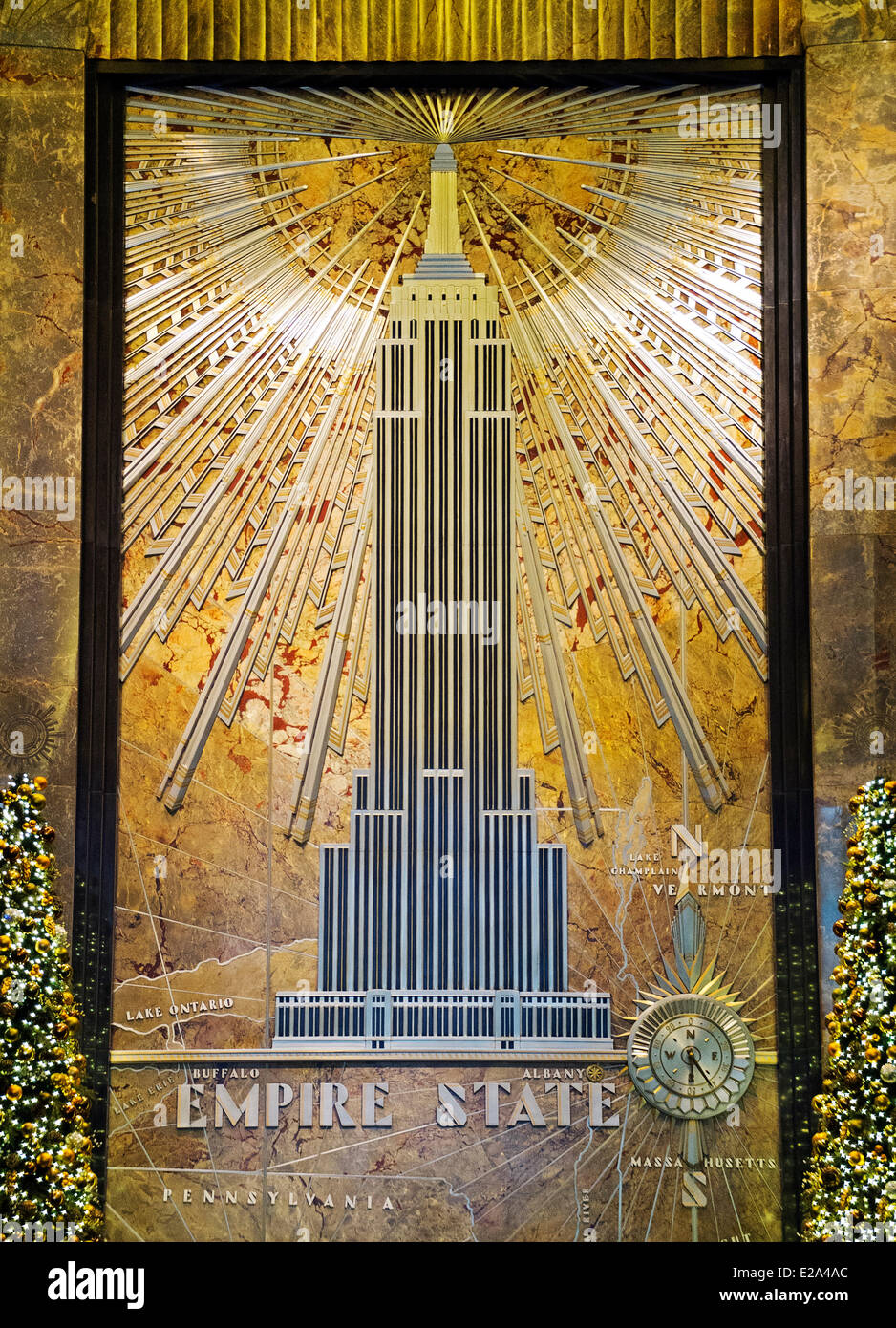 Empire state mural hi-res stock photography and images - Alamy