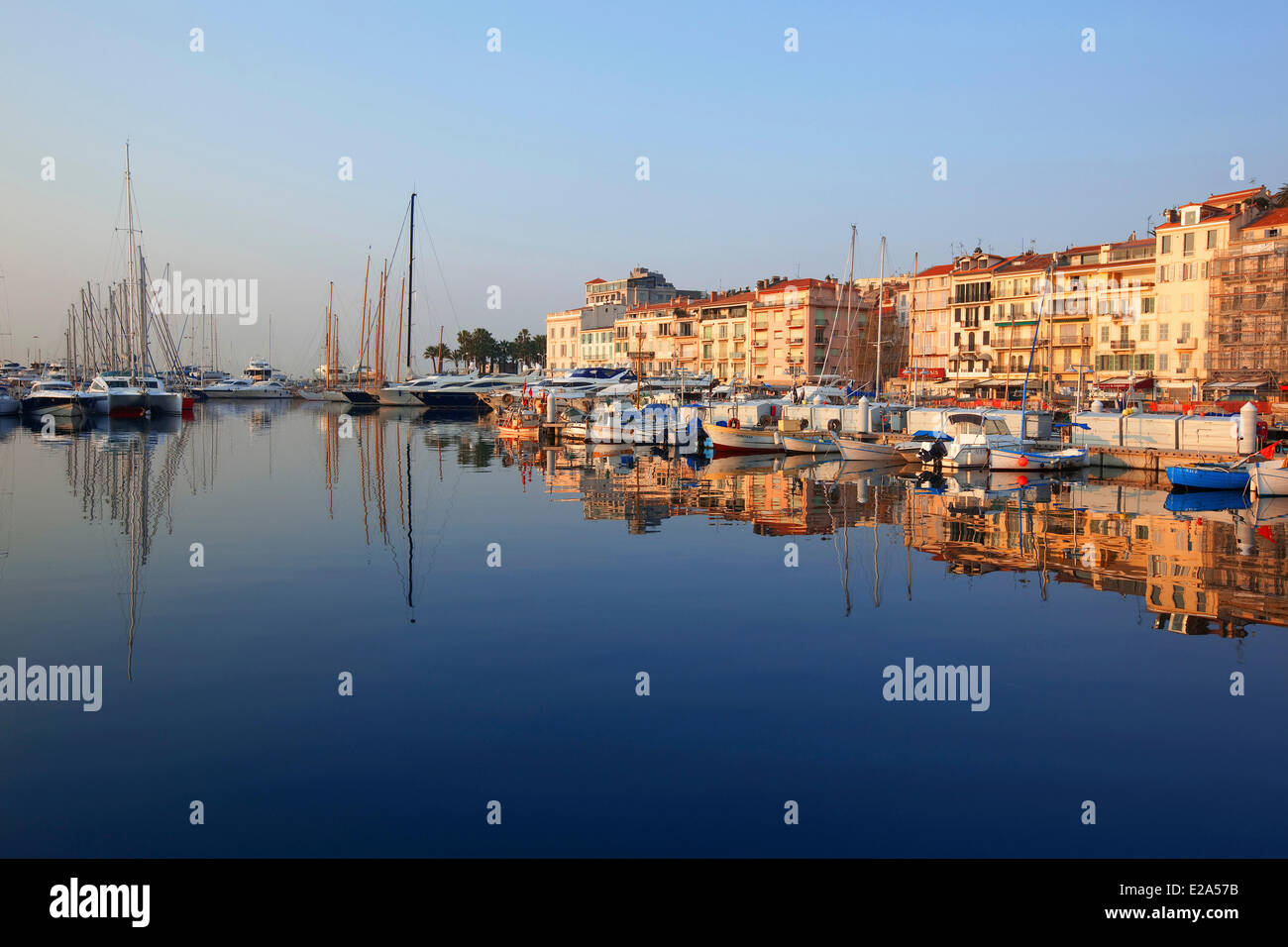 France, Alpes Maritimes, Cannes, old harbour Stock Photo