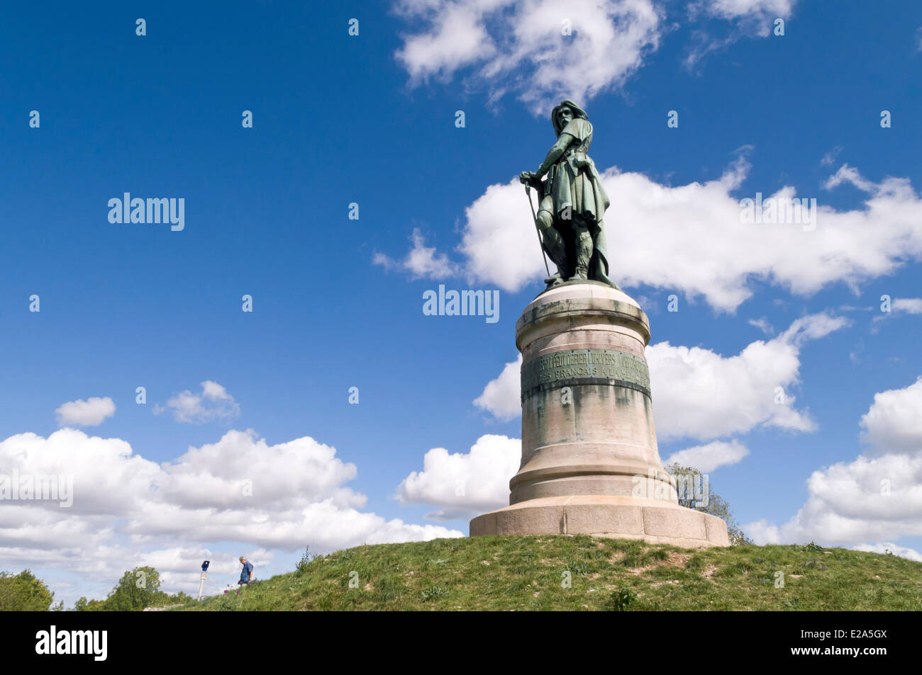 France, Cote d’Or, Alise Sainte Reine, statue of Vercingetorix Stock
