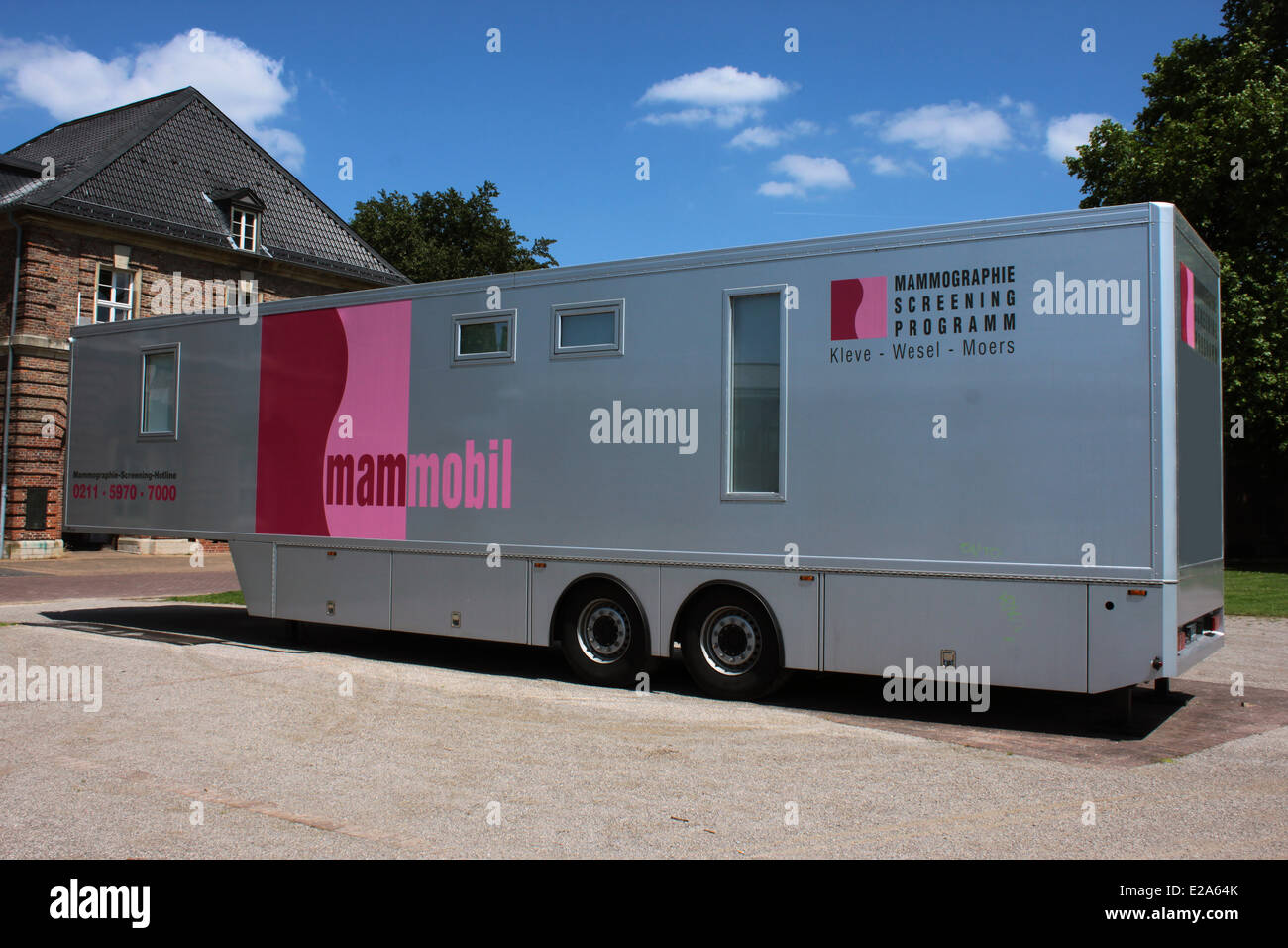 The Mammobil in front of the Main Gate of the Citadelle Wesel Stock Photo