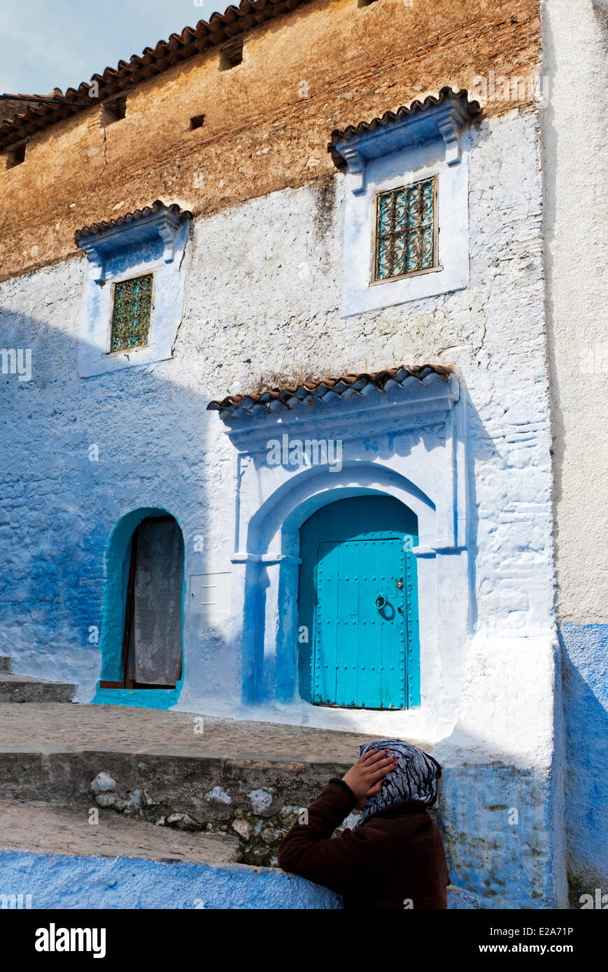 Morocco, Rif region, Chefchaouen (Chaouen), kasbah Stock Photo