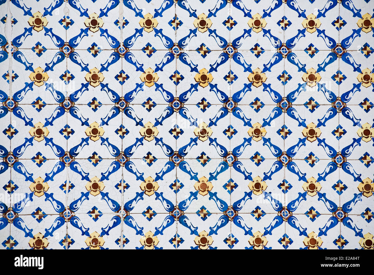 Portugal, Lisbon, the district of Bairro Alto, azulejo Stock Photo