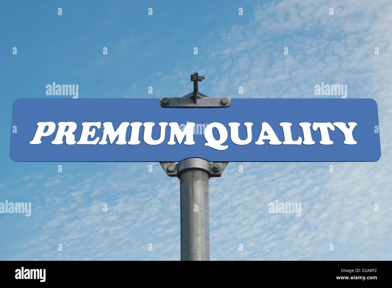 Premium quality road sign Stock Photo