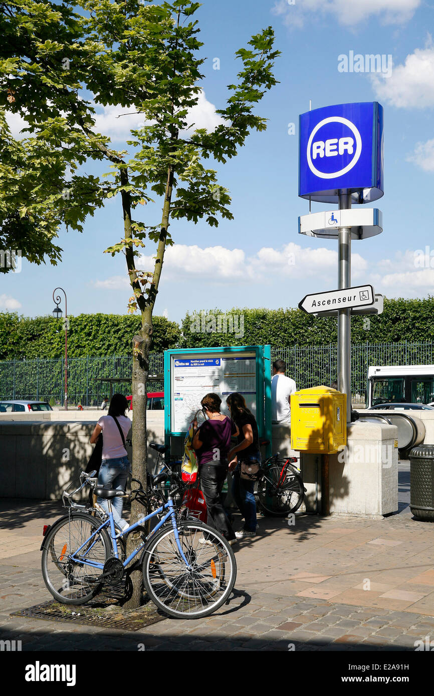 France, Yvelines, Saint Germain en Laye, RER Stock Photo