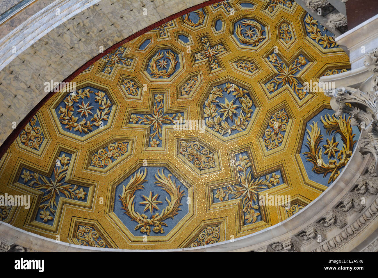 Roof decoration, Pantheon,Rome,Italy Stock Photo