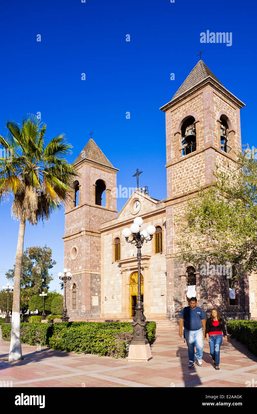 Mexico, Baja California Sur state, La Paz, the cathedral Nuestra Senora de la Paz Stock Photo