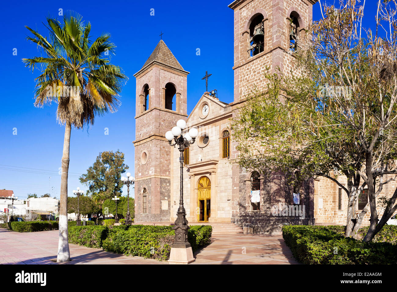Mexico, Baja California Sur state, La Paz, the cathedral Nuestra Senora de la Paz Stock Photo