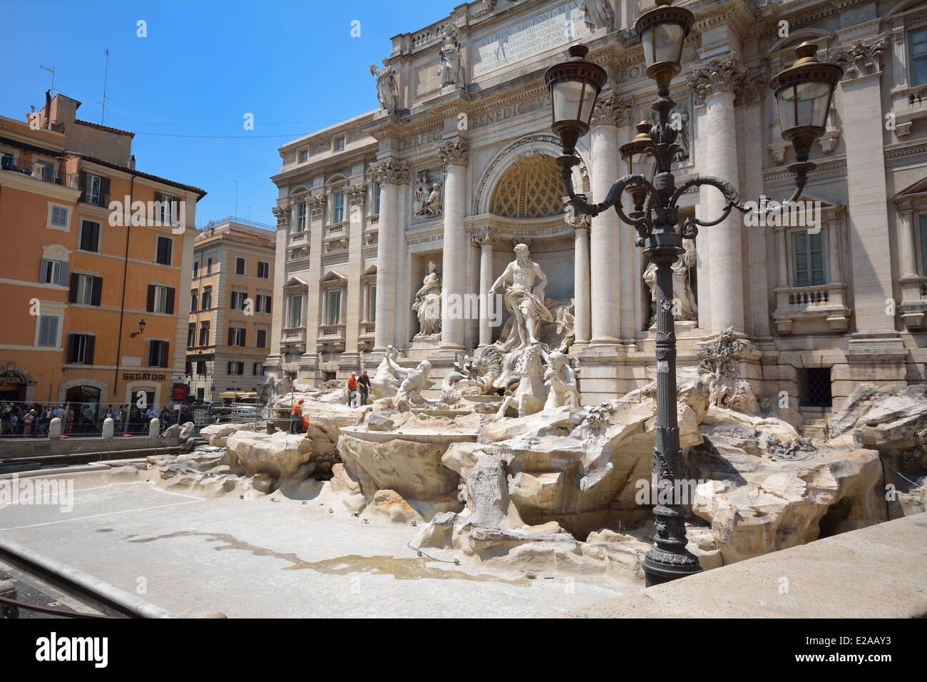 Trevi Fountain,Rome,Italy, undergoing refurbishment Stock Photo