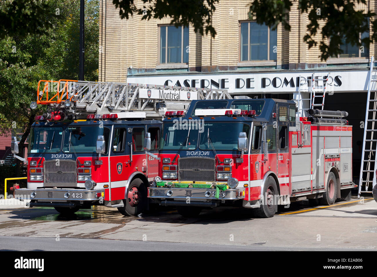 Montreal fire truck hires stock photography and images Alamy