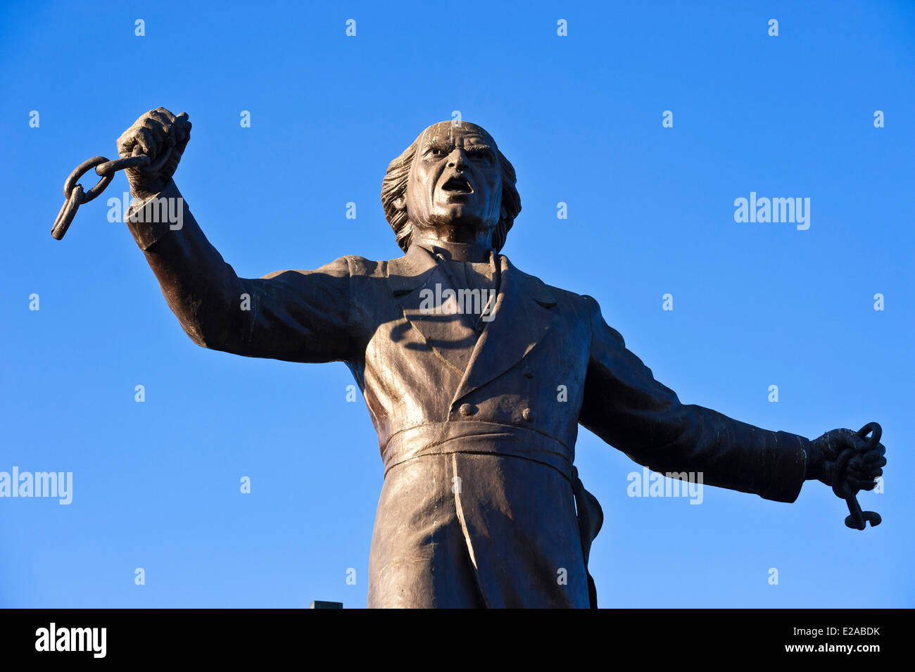 Mexico, Jalisco state, Guadalajara, Plaza de la Liberaci¾n, the statue of Miguel Hidalgo, father of Independence Stock Photo