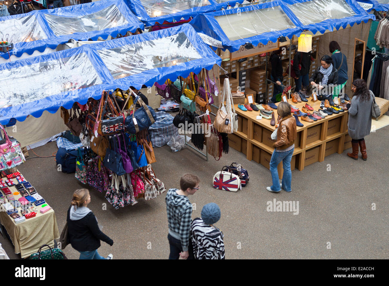 United Kingdown, London, East End District, Old Spitalfields Market Stock Photo