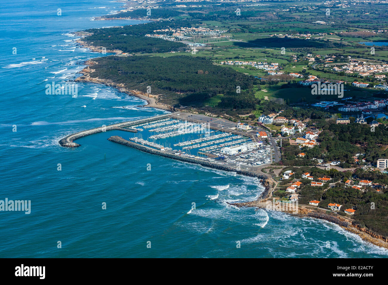 France, Vendee, Talmont Saint Hilaire, Port Bourgenay, the marina (aerial  view Stock Photo - Alamy