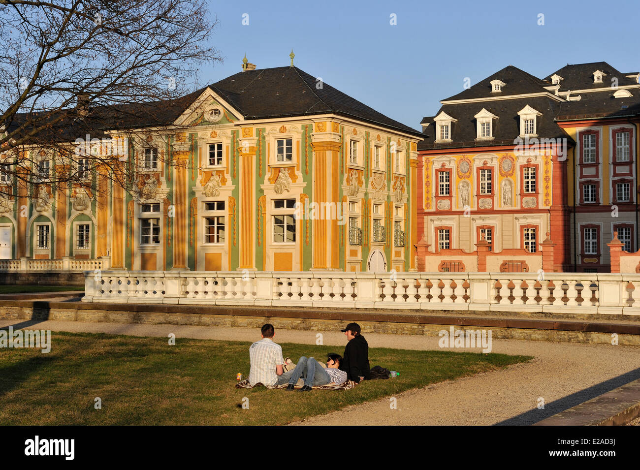 Germany, Baden Wuerttemberg, Kraichgau, Bruchsal, baroque castle Stock Photo