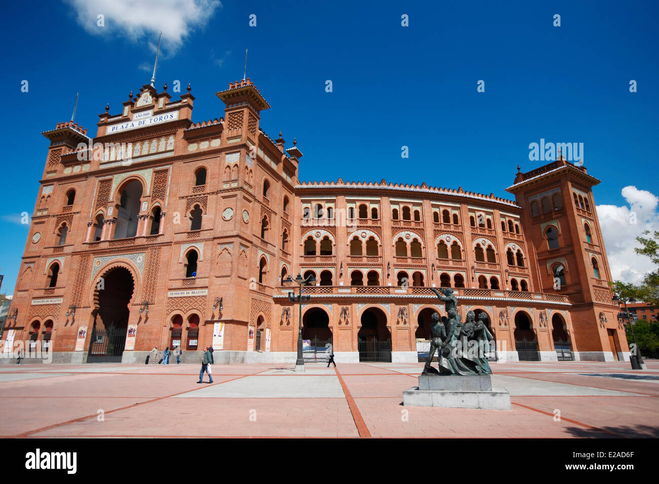 Spain, Madrid, the arenas built in 1929 in neo-mudejar style, Plaza de Toros de Las Ventas Stock Photo