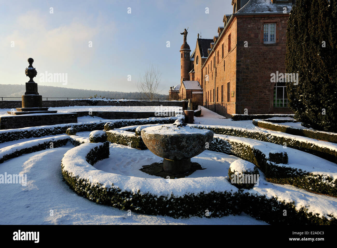 France, Bas Rhin, Mont Sainte Odile, Sainte Odile convent Stock Photo