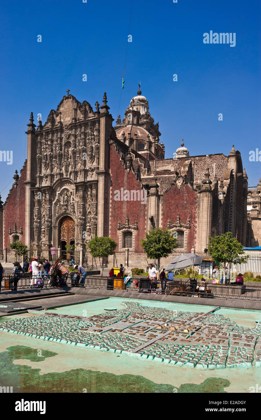 Mexico, Federal District, Mexico city, historical center listed as World Heritage by UNESCO, the sacristy of the cathedral Stock Photo